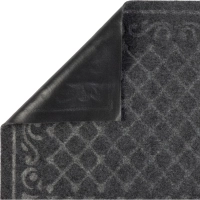 Коврик входной влаговпитывающий с тисн ХОЛЛ In'Loran 60х90см серый 130-694