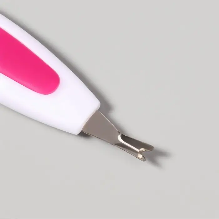 Триммер-пушер, 13 см, прорезиненная ручка, МИКС