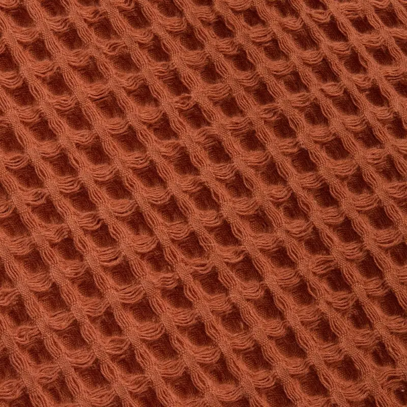 Плед вафельный Elenglect, оранжевый