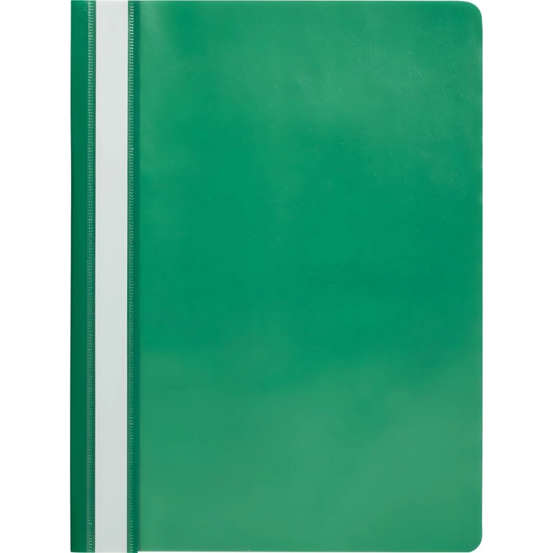 Скоросшиватель пластиковый A4 (100/110) зел 10шт/уп Россия