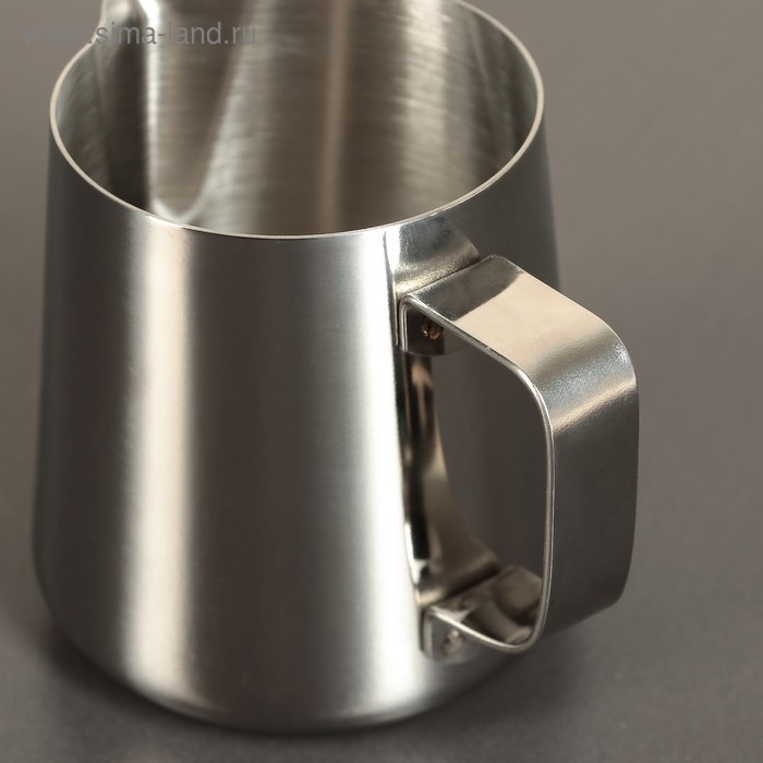 Молочник питчер из нержавеющей стали, 350 мл, цвет хромированный Молочник питчер из нержавеющей стали, 350 мл, цвет хромированный