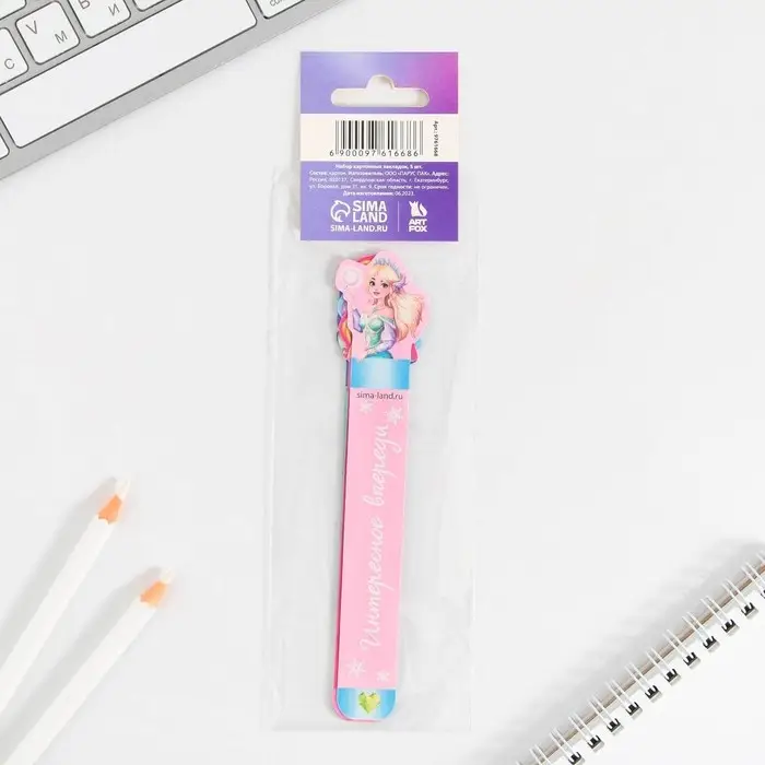 Закладки для книг, фигурные из картона, 5 шт. «Новый год: Для самой красивой принцессы»