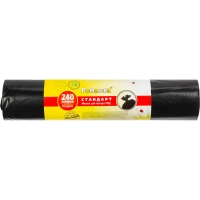 Мешки для мусора ПВД 240л 30мкм 10шт/рул черн 90х130см Стандарт