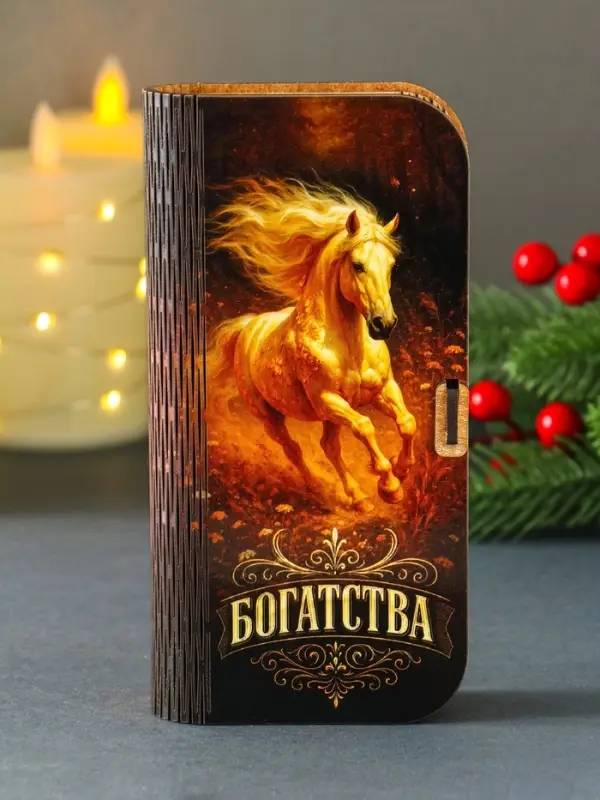 Новогодняя шкатулка "Богатства" 17х8,5 см