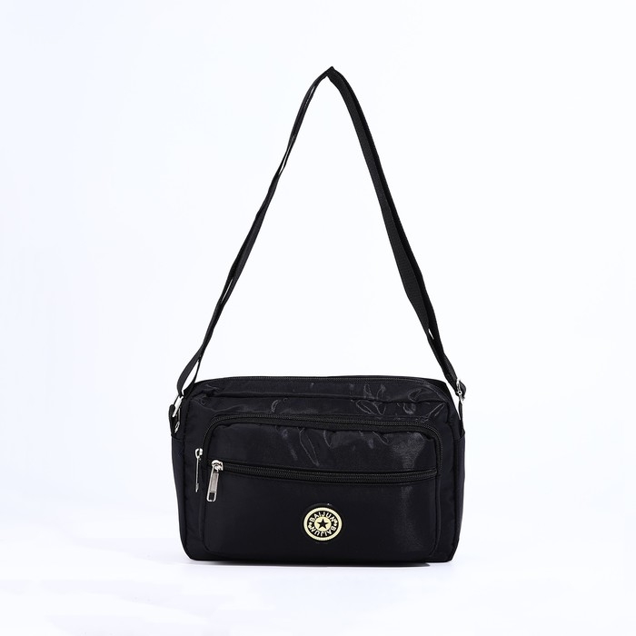 Сумка кросс-боди на молнии, цвет чёрный Сумка кросс-боди на молнии, цвет чёрный