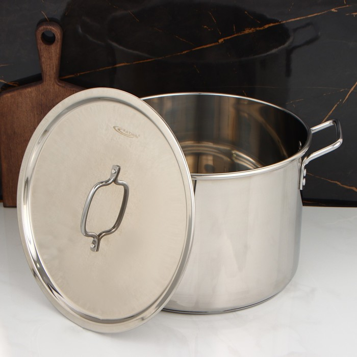 Кастрюля «Общепит», 20 л, d=35 см, h=24 см, капсульное дно, индукция Кастрюля «Общепит», 20 л, d=35 см, h=24 см, капсульное дно, индукция