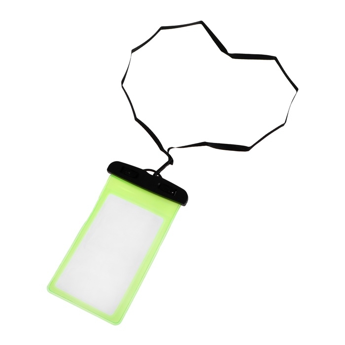 Водонепроницаемый чехол для телефонов Luazon, размер 20х10.5 см, зеленый Водонепроницаемый чехол для телефонов Luazon, размер 20х10.5 см, зеленый