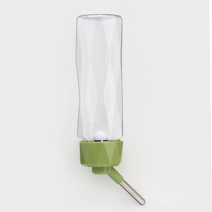 Поилка для животных, 500 мл, крепление-пружинка, зелёная Поилка для животных, 500 мл, крепление-пружинка, зелёная