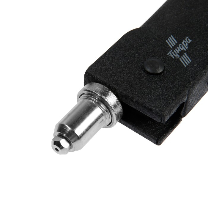 Заклепочник ТУНДРА, 250 мм, поворотный 0-90°, заклепки 2.4 - 3.2 - 4 - 4.8 мм Заклепочник ТУНДРА, 250 мм, поворотный 0-90°, заклепки 2.4 - 3.2 - 4 - 4.8 мм