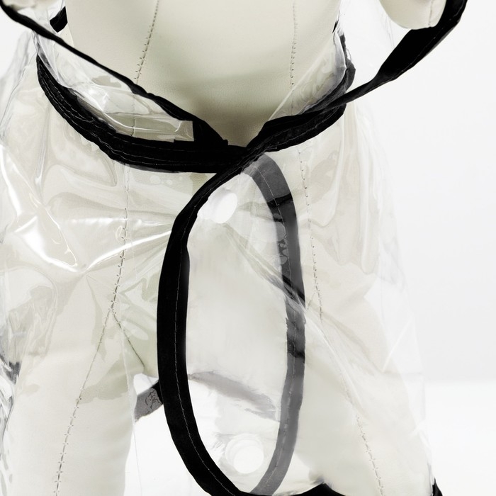 Дождевик для собак, размер L  (ДС 30, ОГ 41-46, ОШ 42 см), чёрный Дождевик для собак, размер L  (ДС 30, ОГ 41-46, ОШ 42 см), чёрный