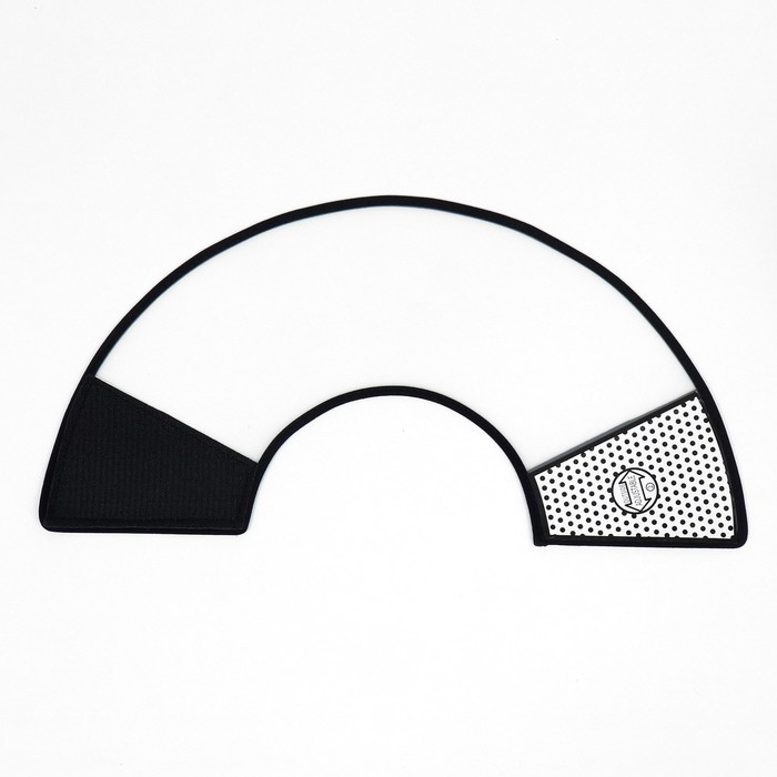 Ветеринарный воротник №2+, обхват шеи 41-46 см, высота 20 см, чёрный Ветеринарный воротник №2+, обхват шеи 41-46 см, высота 20 см, чёрный