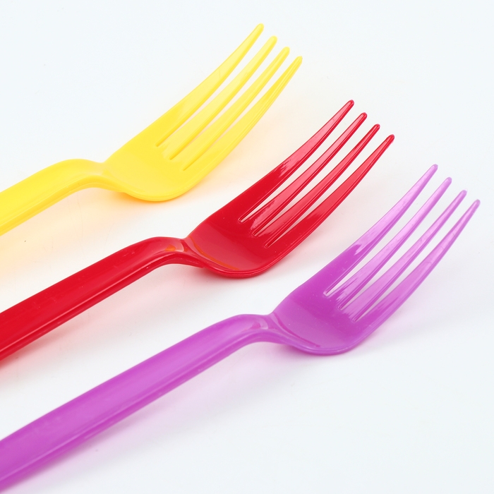 Вилки пластиковые, 6 шт., цвета МИКС Вилки пластиковые, 6 шт., цвета МИКС