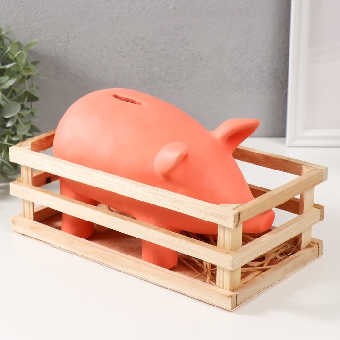 Копилка керамика Копилка керамика "Свинка в загоне" 26х14х14,5 см