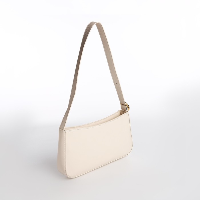 Сумка-багет на молнии, цвет белый Сумка-багет на молнии, цвет белый