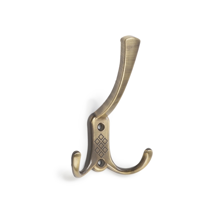 Крючок мебельный ТУНДРА TKT003 LIGHT, трехрожковый, бронза Крючок мебельный ТУНДРА TKT003 LIGHT, трехрожковый, бронза