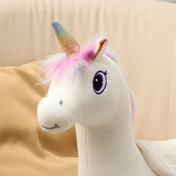 Мягкая игрушка «Единорог», 60 см, цвет белый Мягкая игрушка «Единорог», 60 см, цвет белый