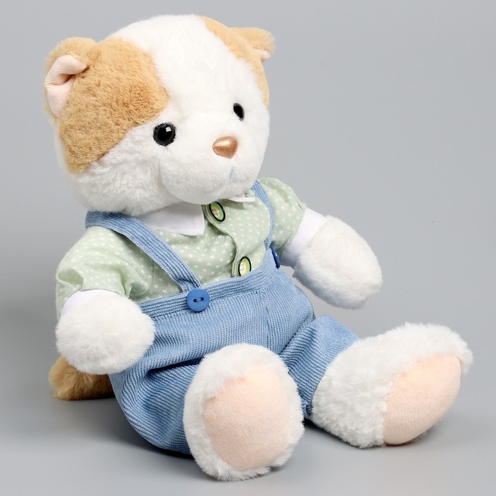 Мягкая игрушка Little Friend, котик в голубом комбинезоне, 23 см Мягкая игрушка Little Friend, котик в голубом комбинезоне, 23 см