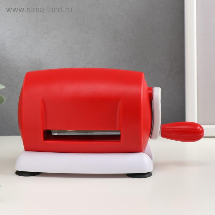 Машинка для вырубки и тиснения МИКС 21,2х11,5х9 см + 2 пластины пластик 7,8х16 см