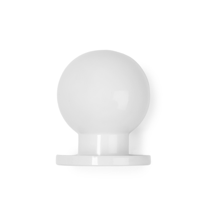 Ручка кнопка CAPPIO RK146, d=25 мм, цвет белый