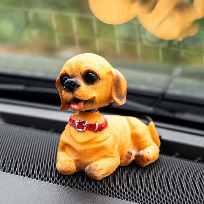 Собака на панель авто, качающая головой, СП15 Собака на панель авто, качающая головой, СП15