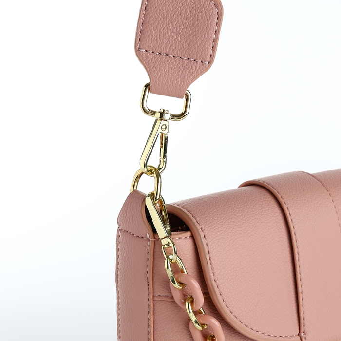 Сумка-мессенджер на застёжке, цвет розовый Сумка-мессенджер на застёжке, цвет розовый