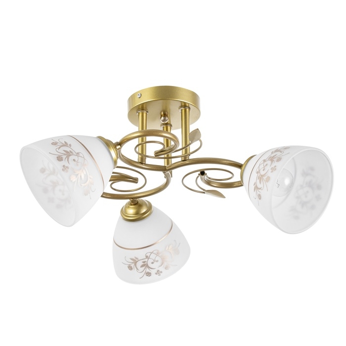 Люстра Люстра "Элора" 3хЕ27 40Вт золото 58х26 см