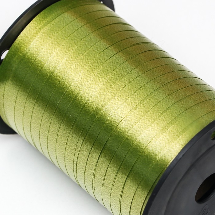 Лента для декора и подарков, хаки, 0,5 см х 250 м Лента для декора и подарков, хаки, 0,5 см х 250 м