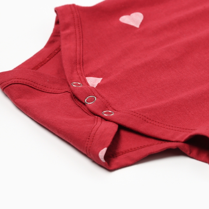 Боди детское с рюшами MINAKU, цвет красный, рост 74-80 см Боди детское с рюшами MINAKU, цвет красный, рост 74-80 см