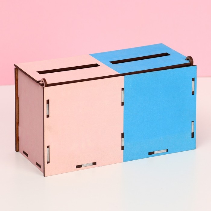 Семейный банк на свадьбу для сбора денег на малыша «Девочка или мальчик», 19,1х10,1х7,7 см Семейный банк на свадьбу для сбора денег на малыша «Девочка или мальчик», 19,1х10,1х7,7 см