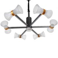 Люстра 1699/6 LED 100Вт 3000-6000К черный 73х73х60 см BayerLux