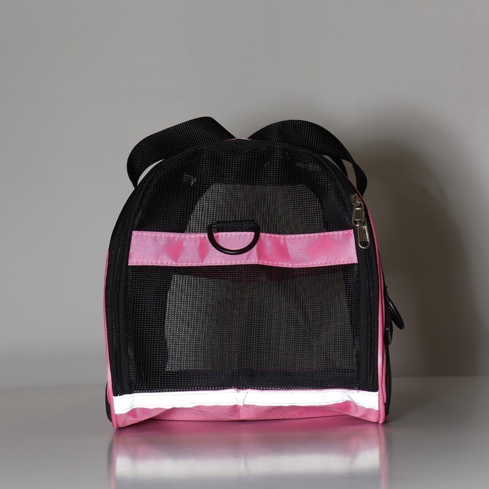 Сумка-переноска сетчатая, 43 х 21 х 30 см, розовая Сумка-переноска сетчатая, 43 х 21 х 30 см, розовая