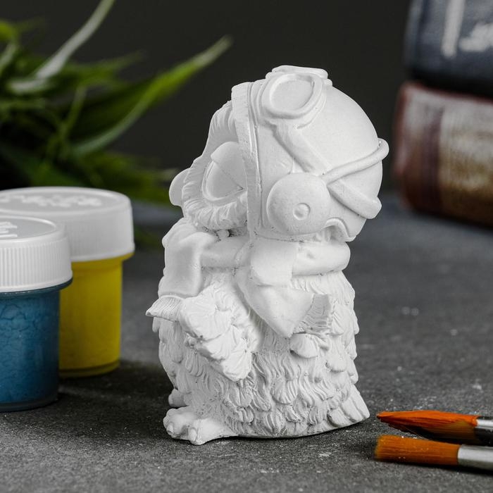 Фигура для раскраски  Фигура для раскраски "Сова пилот" 8х8х5см