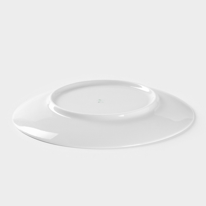 Тарелка фарфоровая «Ботаника. Мята», d=20 см, цвет белый Тарелка фарфоровая «Ботаника. Мята», d=20 см, цвет белый