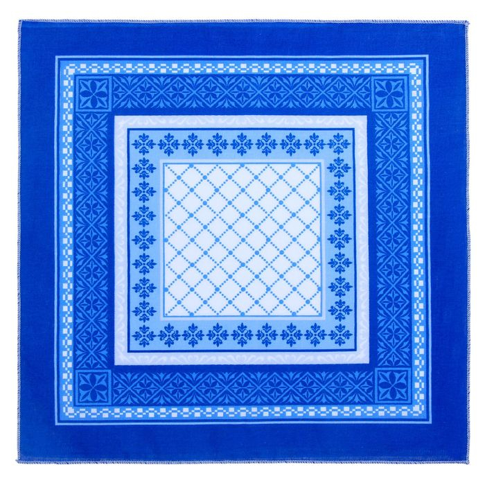 Мужские носовые платки  Мужские носовые платки "Этель" размер 30х30 см, (набор 12 шт,), цвет синий, рисунок МИКС