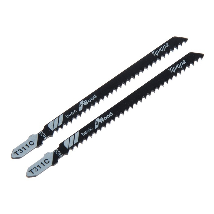 Пилки для лобзиков ТУНДРА, по дереву, прямой грубый рез, HCS, 100/125 х 3 мм, 2 шт. Пилки для лобзиков ТУНДРА, по дереву, прямой грубый рез, HCS, 100/125 х 3 мм, 2 шт.