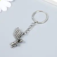 Брелок металл "Девушка-ангел - одиночество" 3х0,5х3 см