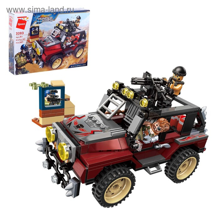 Конструктор Миротворцы «Джип повстанцев», 3 минифигуры, 307 деталей Конструктор Миротворцы «Джип повстанцев», 3 минифигуры, 307 деталей