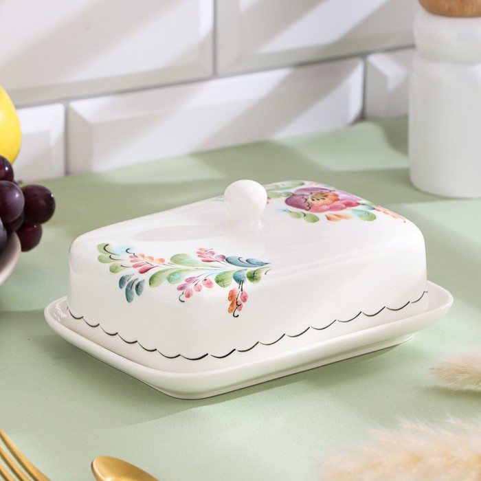 Маслёнка «Весна», на 1 пачку, 15,5×12×9 см, 1 сорт, авт.Алдошина Л.В. Маслёнка «Весна», на 1 пачку, 15,5×12×9 см, 1 сорт, авт.Алдошина Л.В.