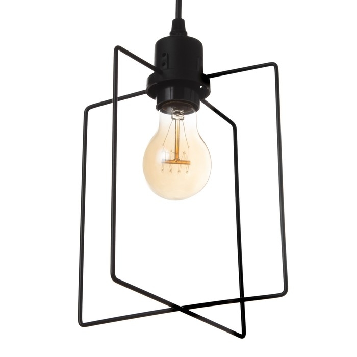 Светильник ЭкономСвет Светильник ЭкономСвет "Фламент" 1x40Вт E27 черный 16х16х26-78 см.
