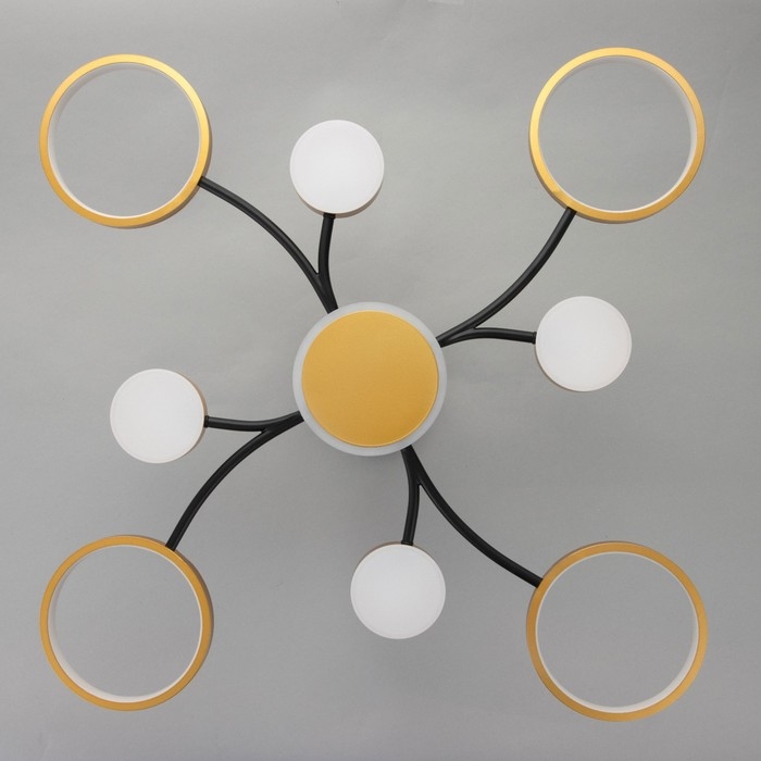 Люстра с ПДУ 2299/9GD LED 176Вт 3000-6000К золото 88х88х18 см BayerLux