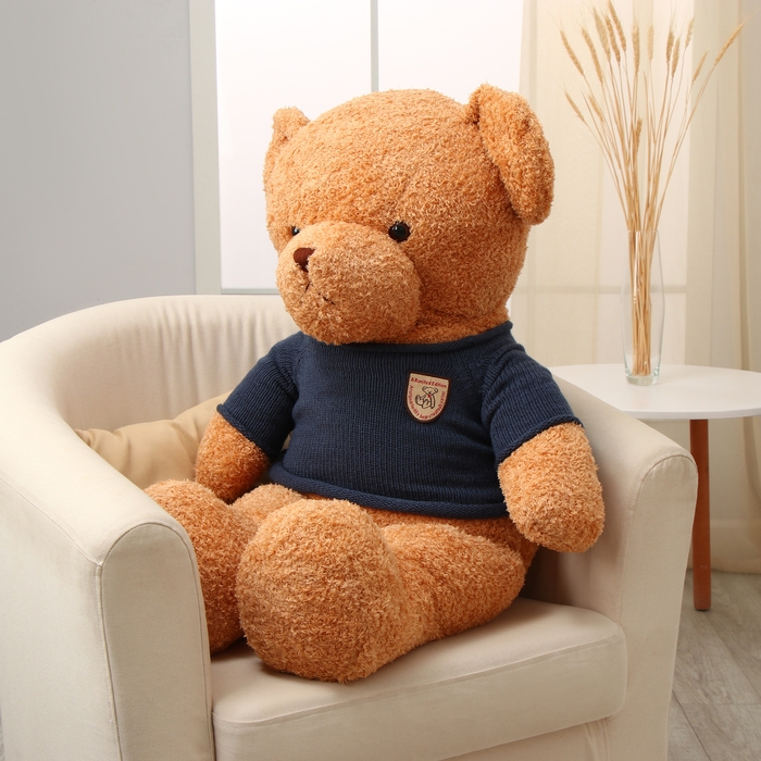 Мягкая игрушка «Медведь», в вязаном свитере, 105 см, цвет синий Мягкая игрушка «Медведь», в вязаном свитере, 105 см, цвет синий