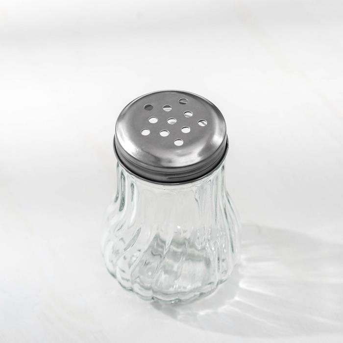 Солонка стеклянная Доляна &laquo;Перелив&raquo;, 250 мл