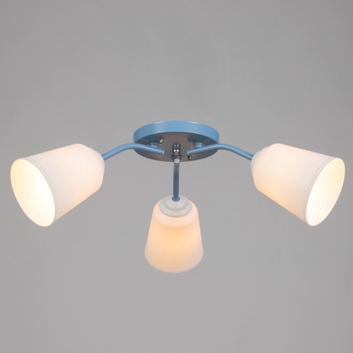 Люстра "Онлайн" (цил.) 3х15Вт Е27 МОДЕЛЬ:BR 00278 голубой 50х50х15см