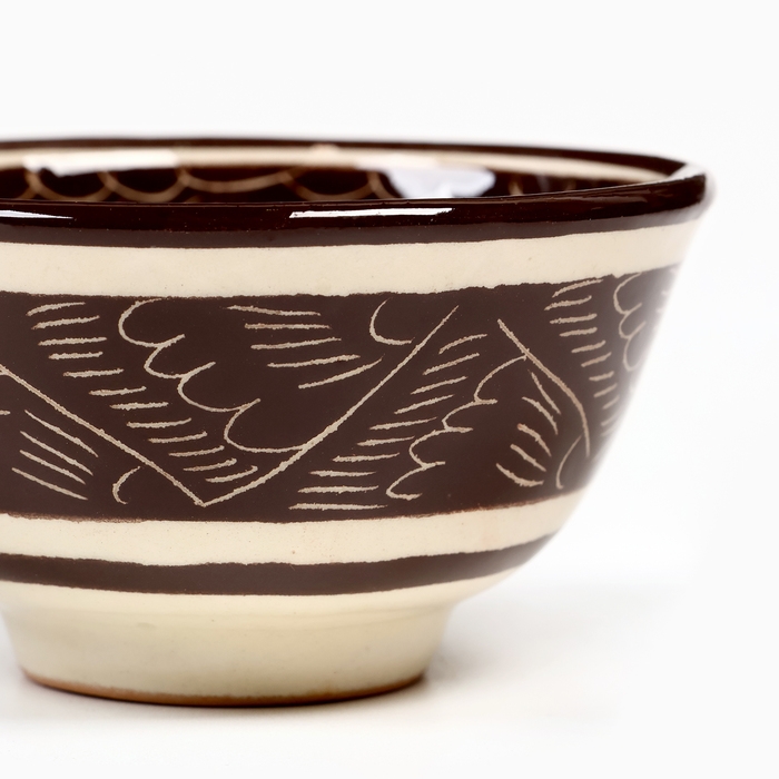 Пиала Риштанская керамика Пиала Риштанская керамика "Узоры", 9,5 см средняя, микс