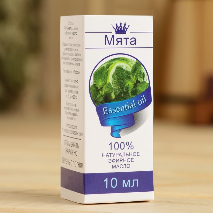 Эфирное масло  Эфирное масло "Мята", флакон-капельница, аннотация, 10 мл