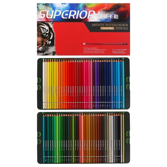 Карандаши акварельные 72 цветов, в картонной коробке WCP-72 Карандаши акварельные 72 цветов, в картонной коробке WCP-72