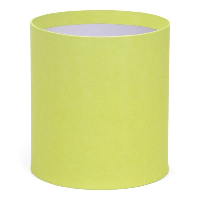 Набор круглых коробок 2в1 , Набор круглых коробок 2в1 ,"Салатовый", без крышки, 10 х 10 х 10,5 см