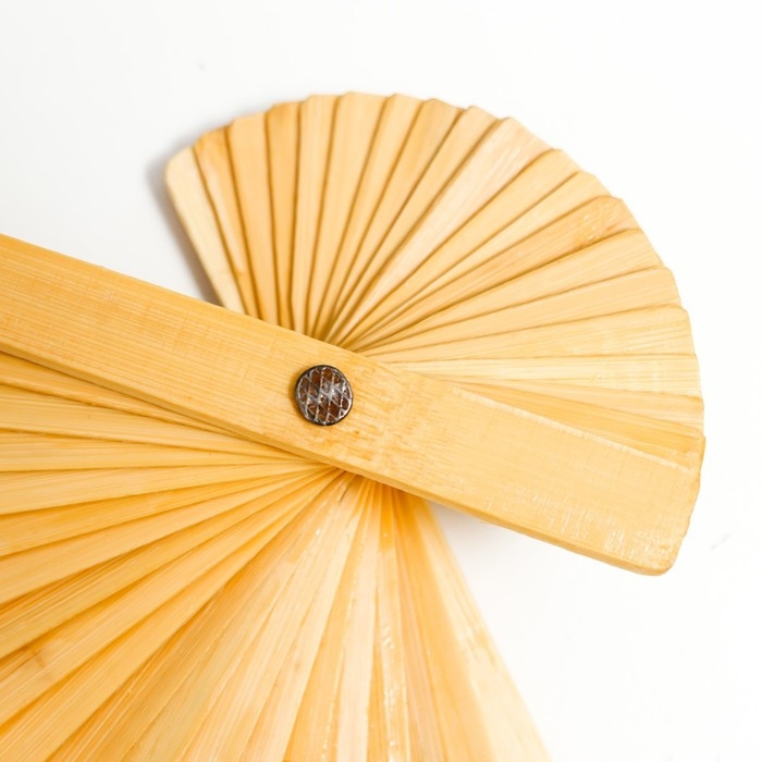 Веер бамбук, текстиль h=50 см  Веер бамбук, текстиль h=50 см "Драконы"  чёрный