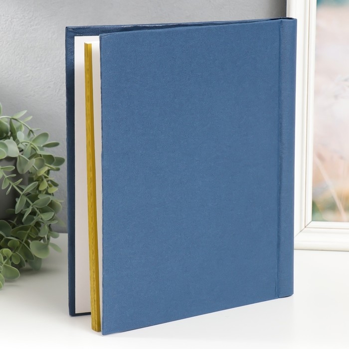 Фотоальбом магнитный на 20 листов "Классика" синий 24х28,5х2,5 см