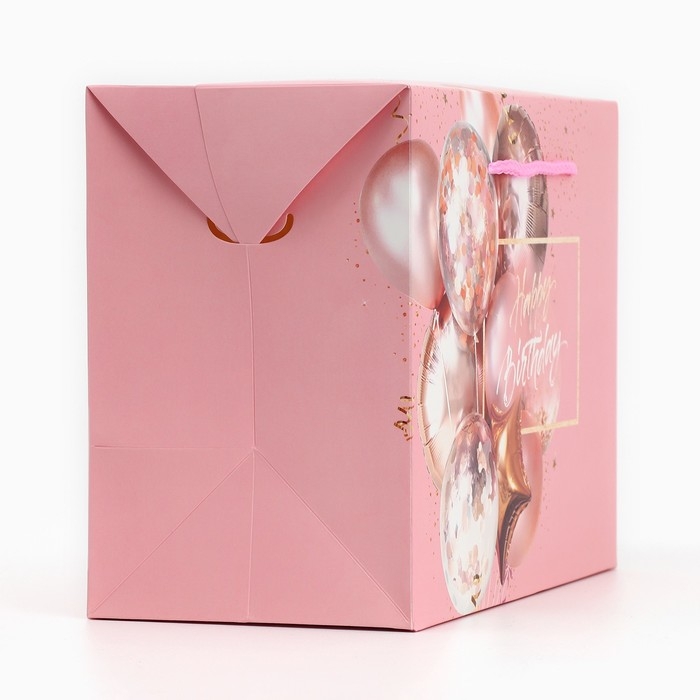 Пакет—коробка, подарочная упаковка, «Happy birthday», 28 х 20 х 13 см Пакет—коробка, подарочная упаковка, «Happy birthday», 28 х 20 х 13 см